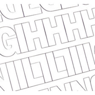 Duro Duro Vinyl Letters White Gothic 2"