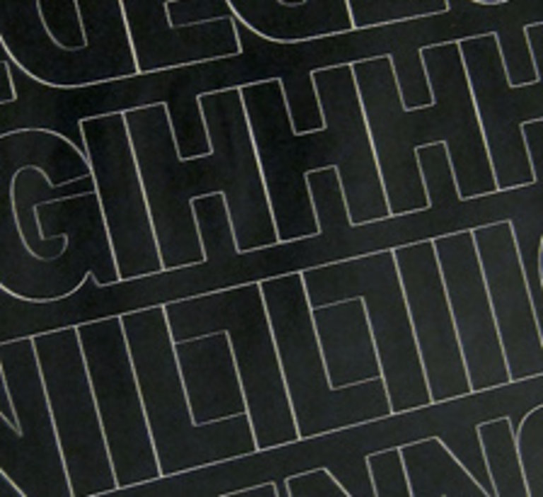 Duro Duro Vinyl Letters Black Gothic 3"