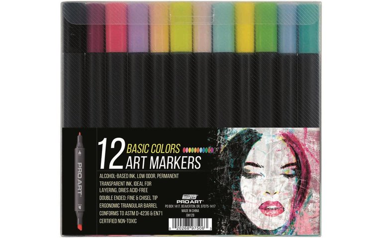 Pro Art Pro Art Basic Marker 12 Set