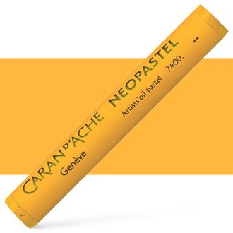 Caran D'Ache Neopastel Oil Pastel 031 Orangeish Yellow