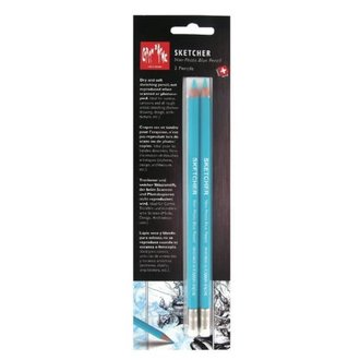 Caran D'Ache Sketcher Non-Photo Blue 2 Pack