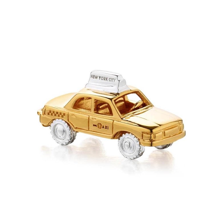 Nicole Parker King New York Taxi Charm Gold Vermeil