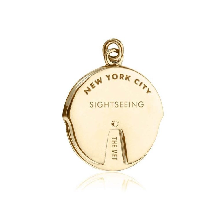 Nicole Parker King NYC Planner Spinner Charm Gold Vermeil