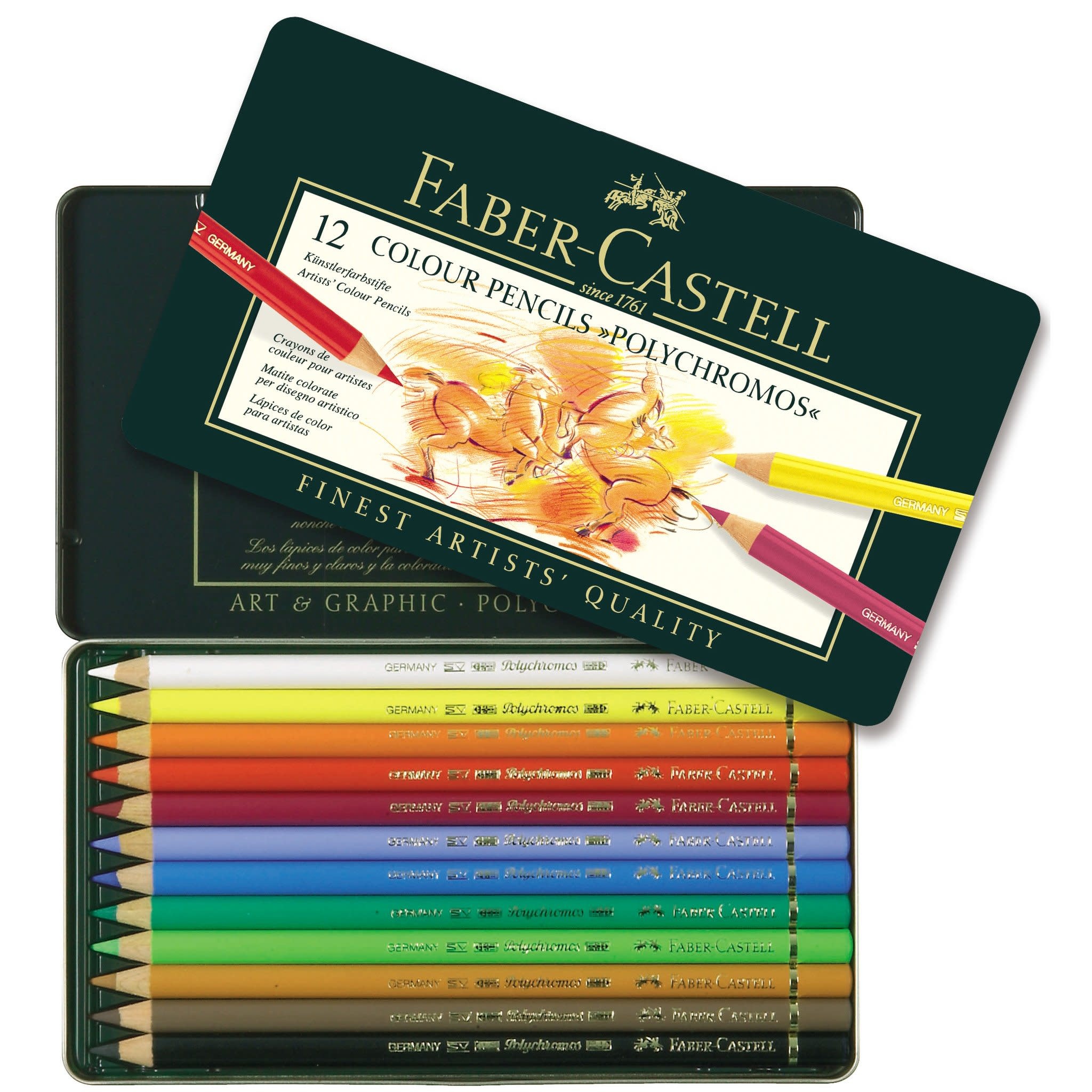 Faber Castell Polychromos Colored 12 Set -