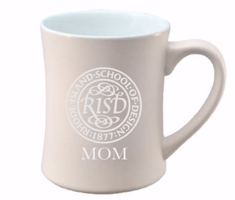 RISD RISD Seal Etched Ceramic Mom Mug White 16 oz