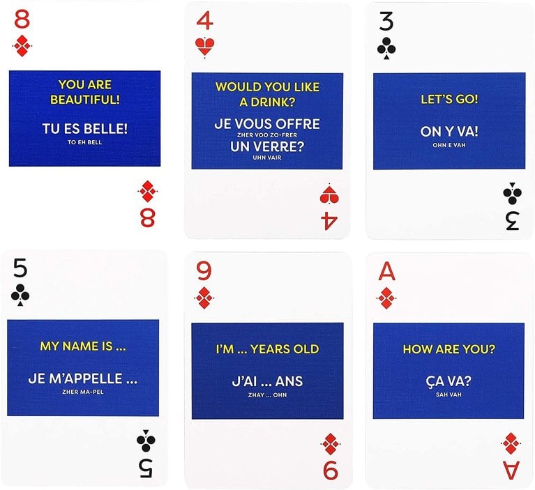 Lingo Cards French Lingo Playing Cards