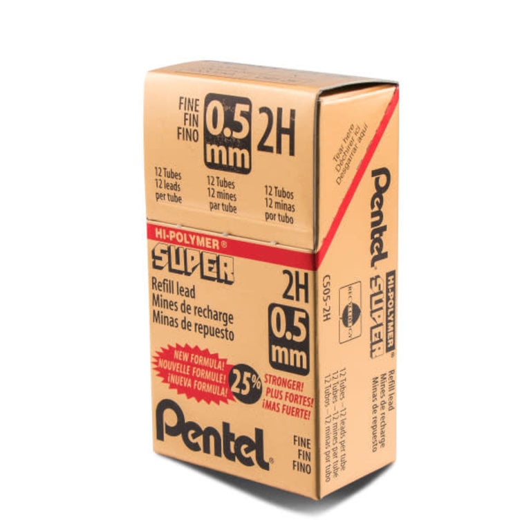 Pentel Pentel Leads 2H .5mm 12 Pack