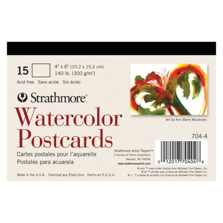 Strathmore Strathmore Watercolor Postcards 4''x6'' 15 Sheets