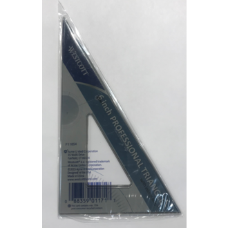 Westcott Professional Triangle 30/60 Degree 6"