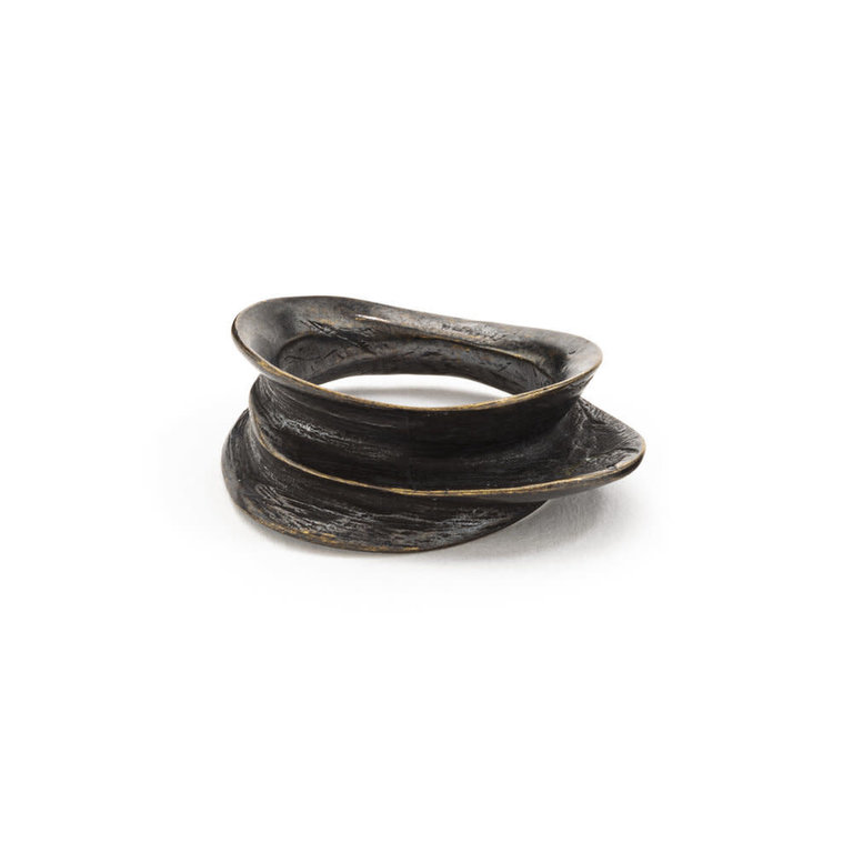 Colleen Alford Amanita Ring Carbon Black (Recycled Brass)