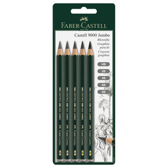 Faber-Castell Faber Castell Jumbo Graphite Pencil 5 Set Faber-Castell Faber Castell Jumbo Graphite Pencil 5 Set