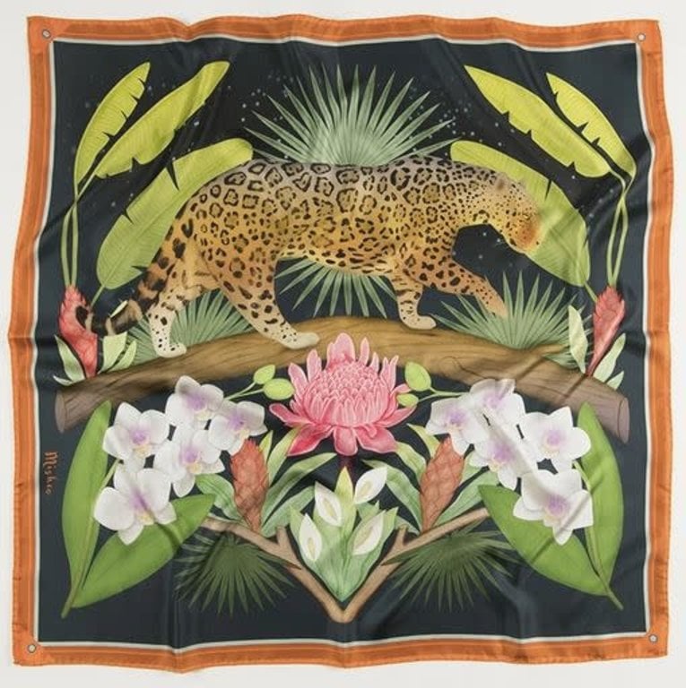 Michelle Pang Illustrated Silk Scarf