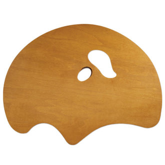 New Wave Palette Grand View Confidant Wooden Palette for Right Handed Artist