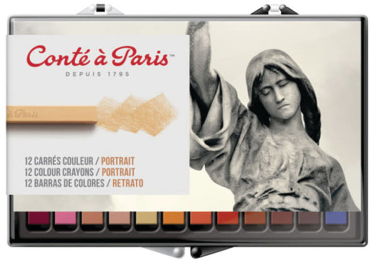 Conte Conte Portrait Crayon 12 Set