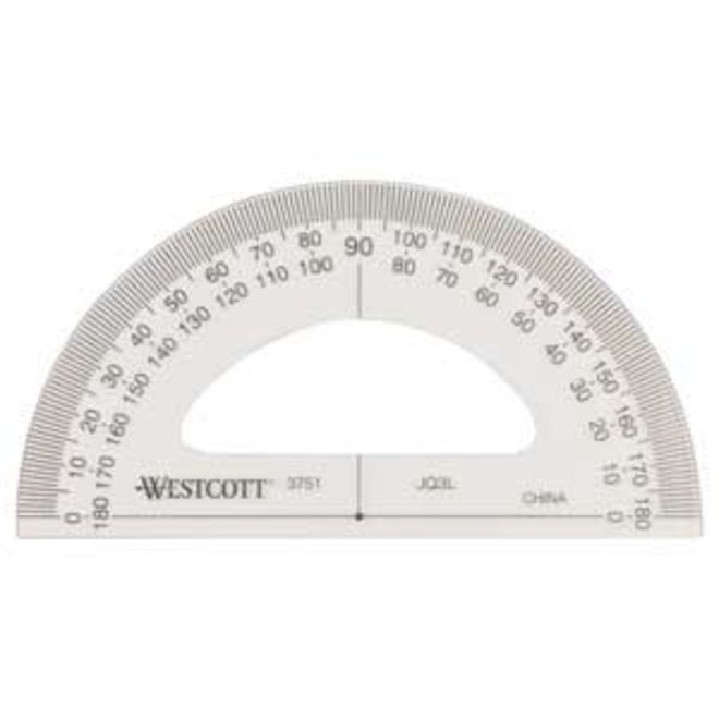 Westcott L-808, L-square Clear Plastic Angle Ruler, 8 