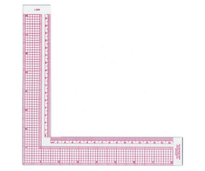 Flat Right Angle Ruler, D-Type Flat Set Square JIS Class 2