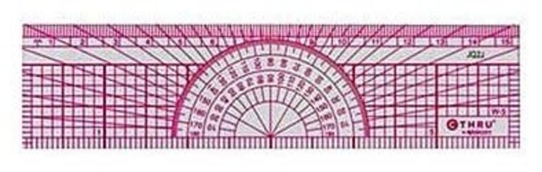 Westcott Westcott W-5 Protractor Ruler 1.5"x6"