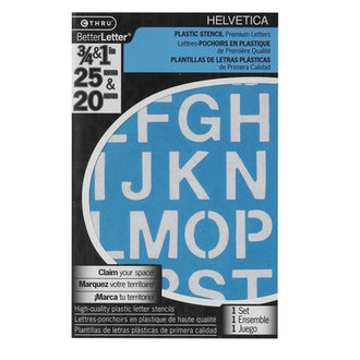 Westcott Helvetica Stencils 3/4" & 1"