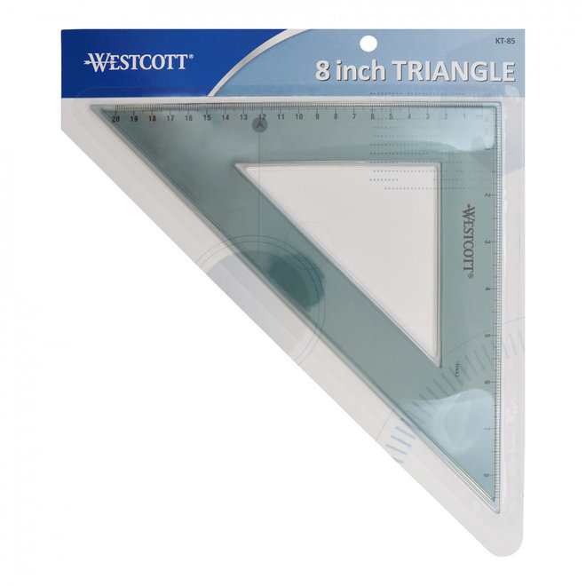 Westcott 6 10ths Transparent Graph Ruler, Inches/Metric, Translucent Color  (W-20)