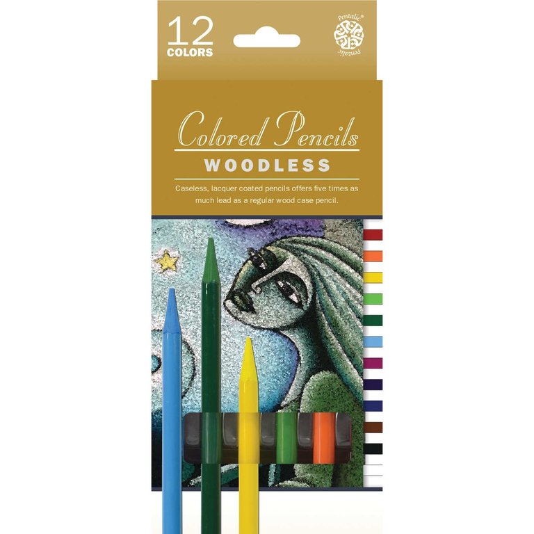 Pentalic Pentalic Woodless Colored Pencils 12 Set
