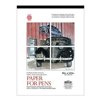 Pentalic Paper For Pens Pad 9"x12" 40 Sheets