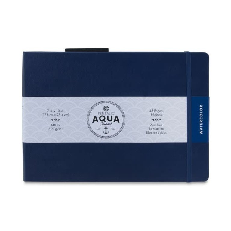 Pentalic Aqua Journal Watercolor Journal 7"X10" - Risd Store