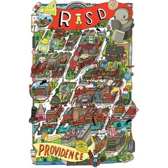 Aaron Meshon RISD Map Postcard