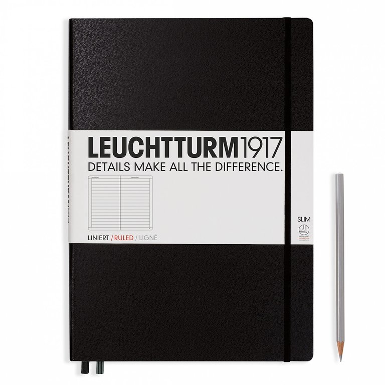 Leuchtturm Master Slim Notebook A4+ Ruled