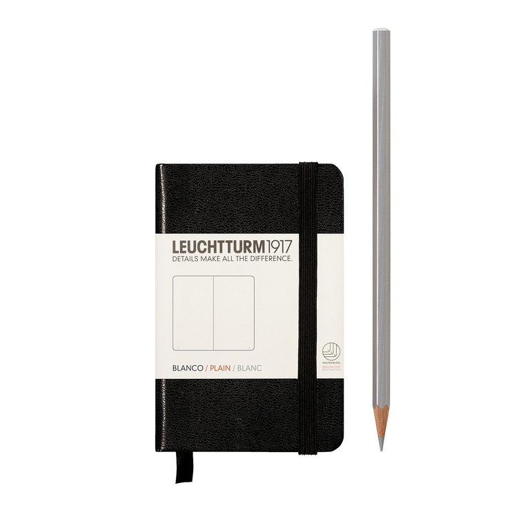 Leuchtturm Mini Notebook A7 Plain Black