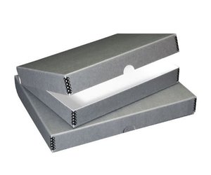 Lineco Archival Folio Storage Box Grey 9.5