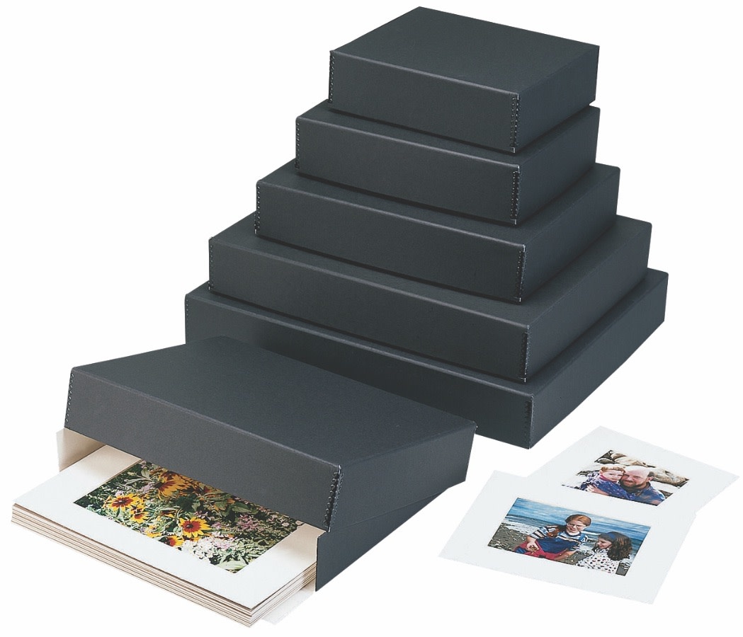 Lineco, Archival Storage Box, Museum Preservation Box with Drop Front  Design, Acid-Free with Metal Edge, Protects Picture Longevity, Organize  Photos