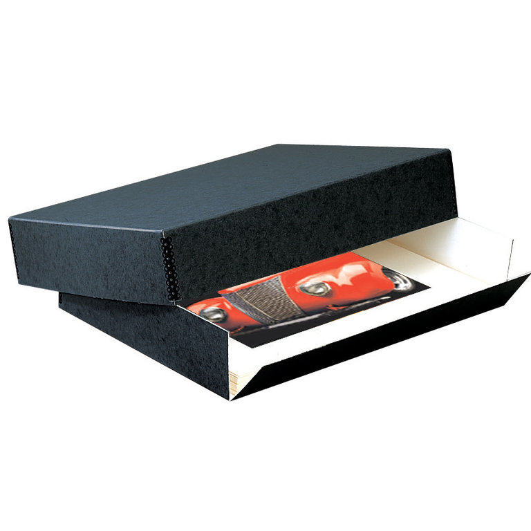 Lineco Archival Museum Storage Box Black