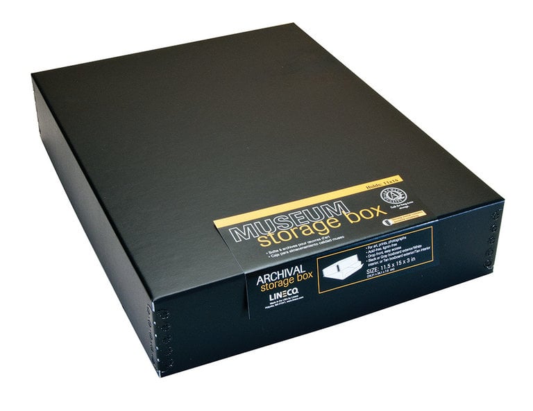 Lineco, Archival Folio Storage Box. Acid-Free, Metal Edge Boxboard