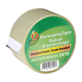 Duck Standard Packaging Tape Clear 1.88'' X 54.6 yd Duck Standard Packaging Tape Clear 1.88'' X 54.6 yd