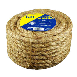T.W. Evans 5 Star Manilla Rope 50' Coilette