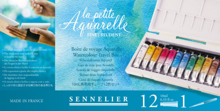 Sennelier Sennelier La Petite Aquarelle Artist Watercolor 10ml 12 Set