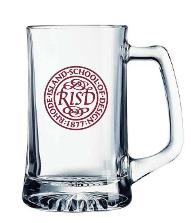 RISD RISD Seal Tankard Glass Maroon 25 oz