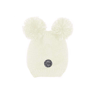 RISD Youth Knit Rey Double Pom Pom RISD Seal Hat