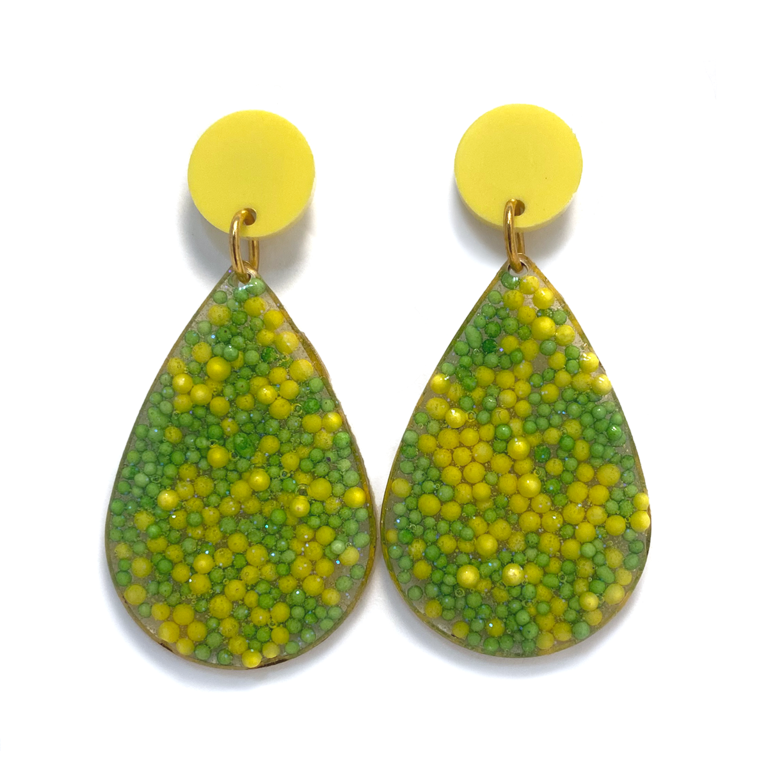 Debbie Tuch Sprinkle Dot Teardrop Dangle Earrings