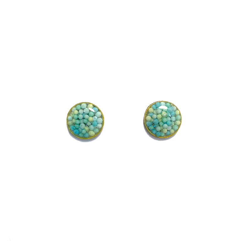 Debbie Tuch Sprinkle Stud Earrings Gold