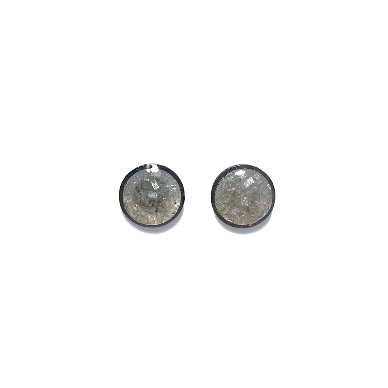 Debbie Tuch Sprinkle Stud Earrings Black