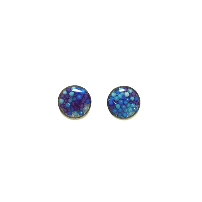 Debbie Tuch Sprinkle Stud Earrings Black