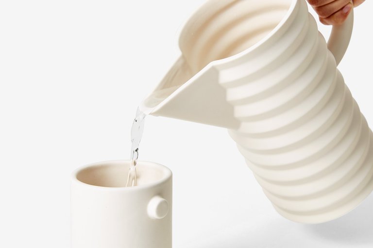 RISD Pleated Pitcher
