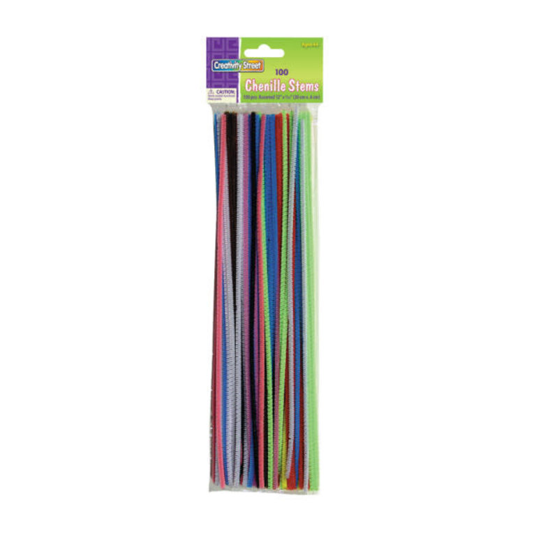 Creativity Street Creativity Street Chenille Stems Assorted 100 Pack