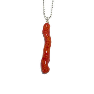 Debbie Tuch Cheeto Necklace Flaming