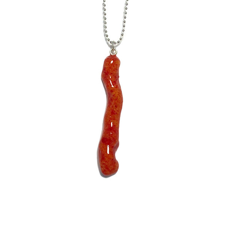 Debbie Tuch Glitterlimes Cheeto Necklace Flaming