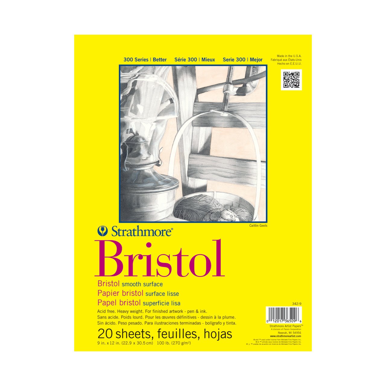 Strathmore Artist Trading Card Pack of 20 - Bristol, Vellum - Size: 2.5” x  3.5”