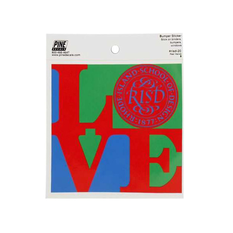 Pine Decals Robert Indiana Love RISD Decal