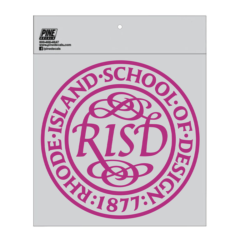 Pine Decals 12" x 12" XL RISD Seal Outside Decal