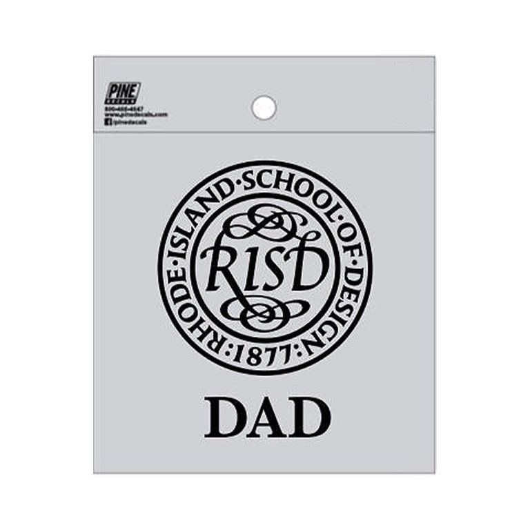 Pine Decals 2.75" x 3.75" RISD Seal Outside Decal Dad